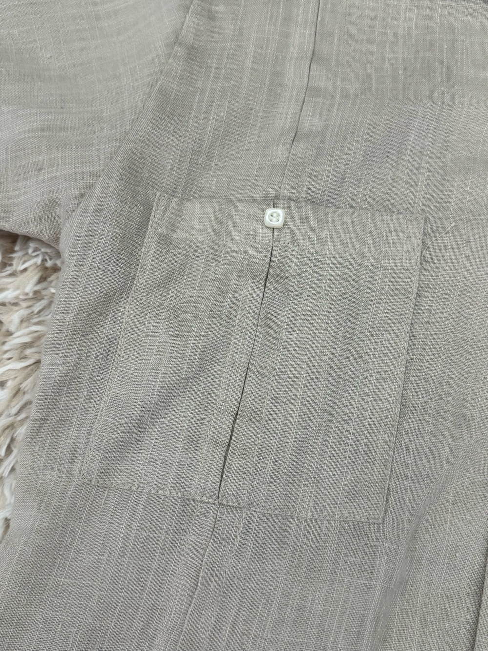 Men's European Short-Sleeve Cuban Collar Shirt - Picture 3 of 4